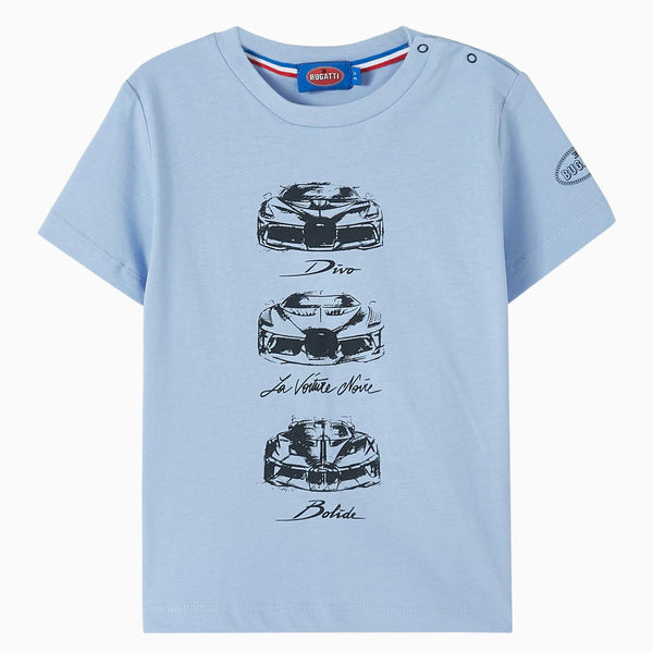 Baby Boys Blue Sports Car-Print T-Shirt