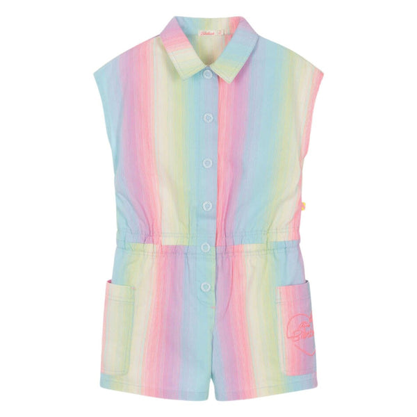 Girls Multicoloured Stripe Jumpsuit