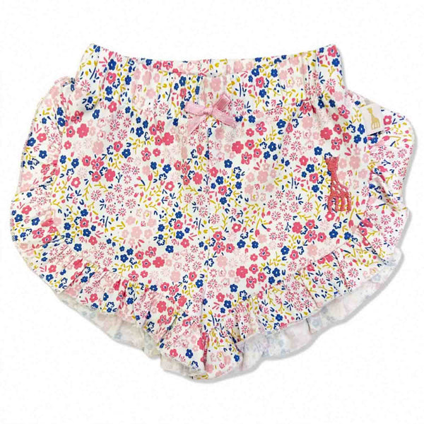 Baby Girls Pink Embroidery Logo Shorts