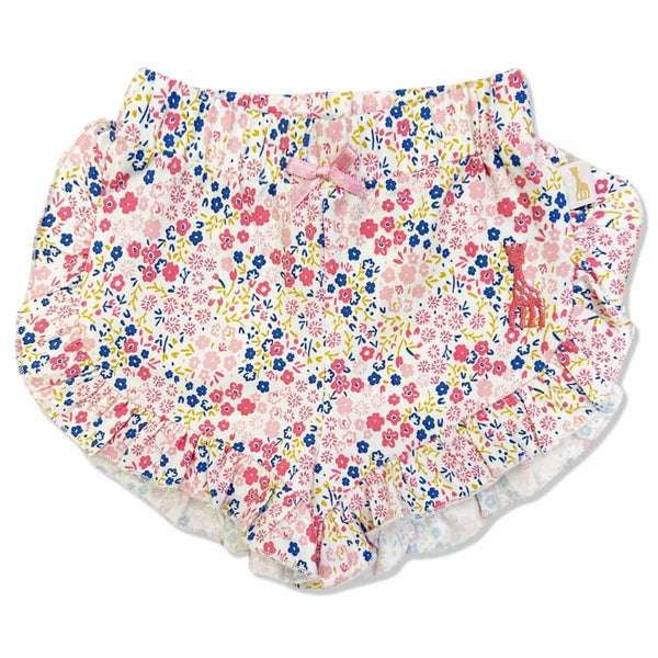 Baby Girls Pink Embroidery Logo Shorts