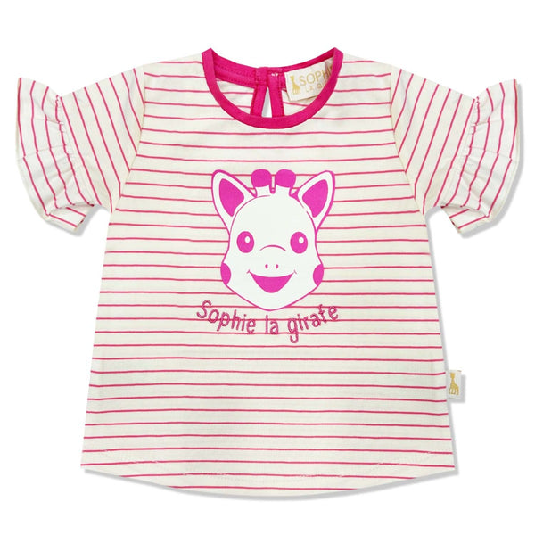 Baby Girls Pink Embroidery Logo T-Shirt