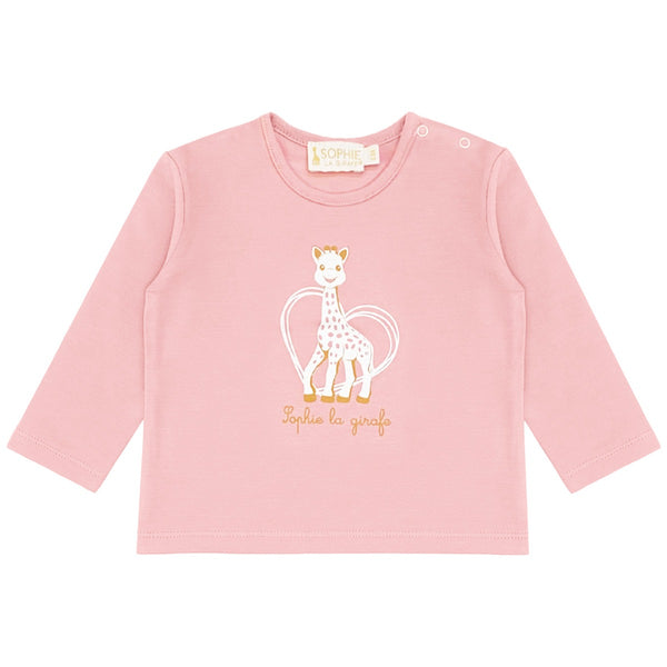 Baby Girls Pink Logo-Print T-Shirt