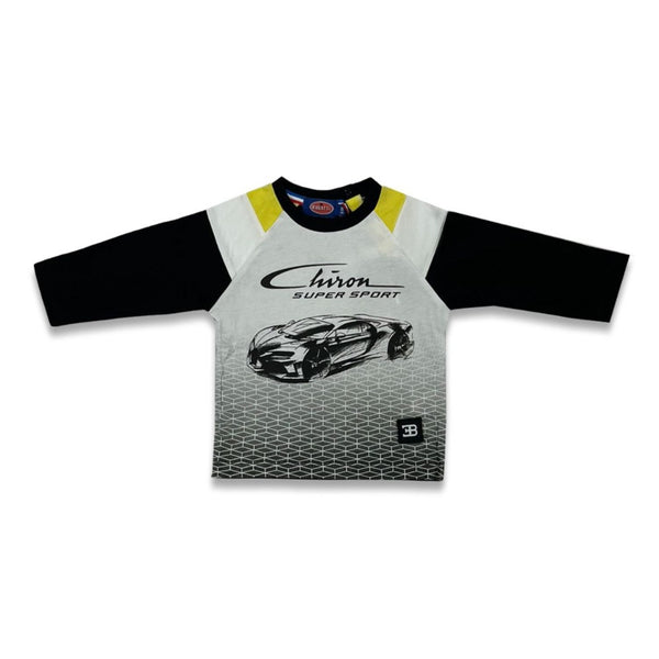 Baby Boys Black Sports Car Print T-Shirt