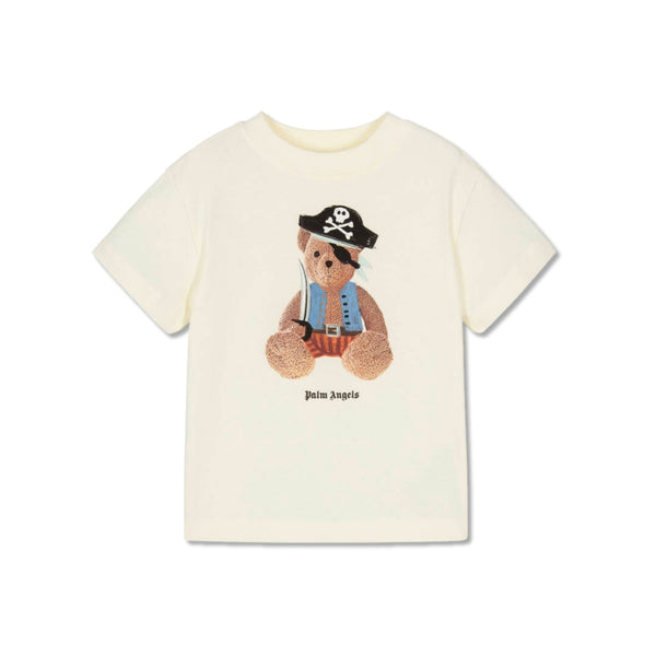 Boys Ivory Cotton Pirate Bear T-Shirt