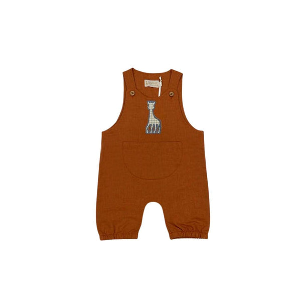 Orange Corduroy Baby Dungarees