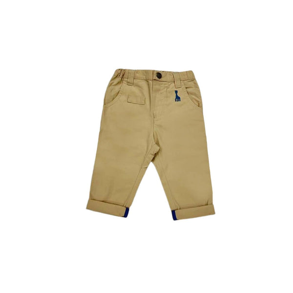 Kids Beige Comfort Fit Pants