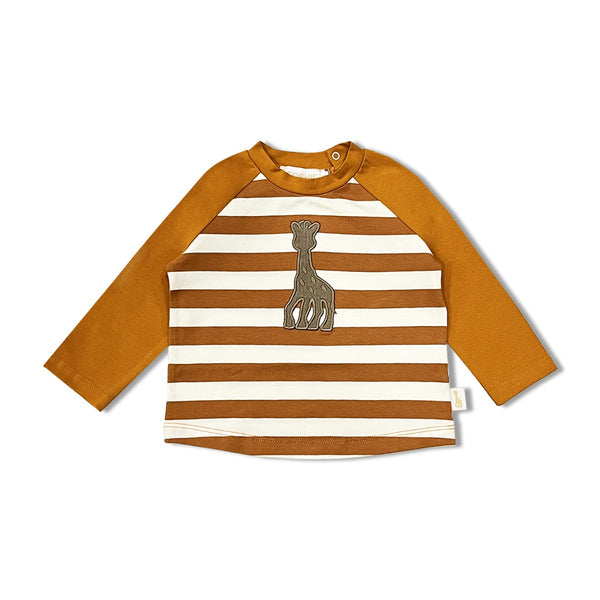 Baby Boys Brown Logo-Embroidered T-Shirt