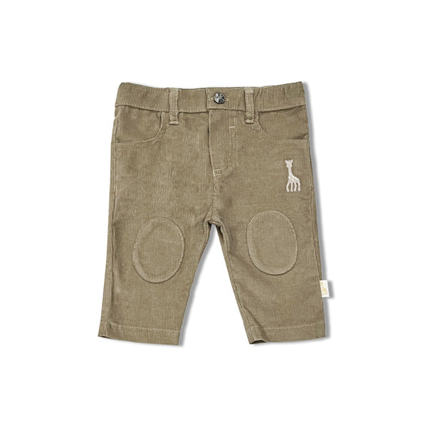 Baby Unisex Beige Comfort Fit Pants