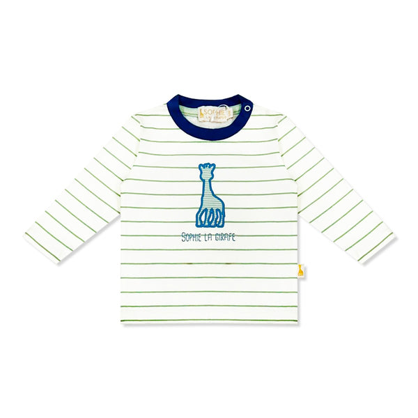 Baby Kids Ivory Embroidered Logo T-Shirt