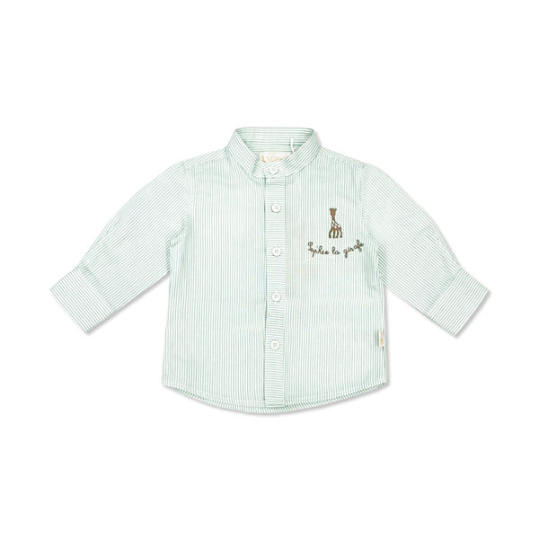 Baby Boys Green Striped Shirt
