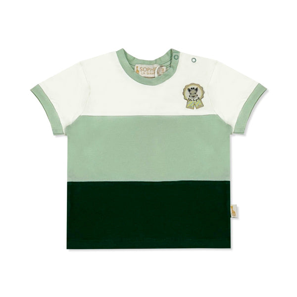 Baby Kids Green Logo-Patch T-Shirt