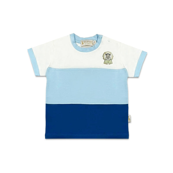 Baby Kids Blue Logo-Patch T-Shirt