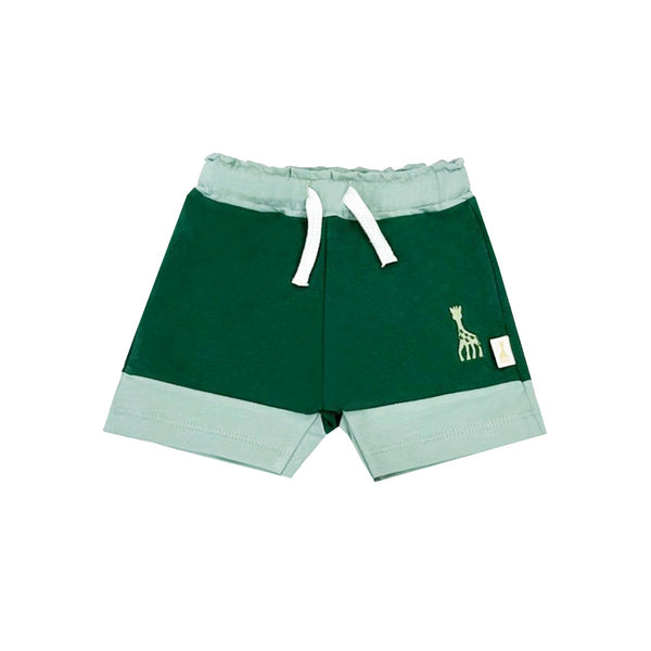Baby Kids Green Embroidered Logo Shorts