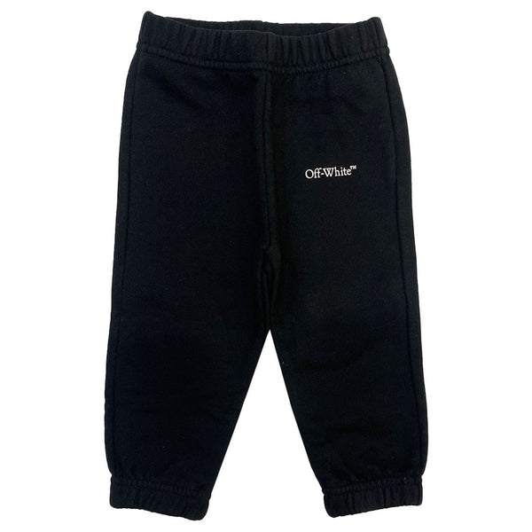 Baby Boys Black Logo-Print Joggers