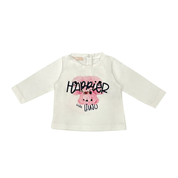 White Cute Teddy T-Shirt