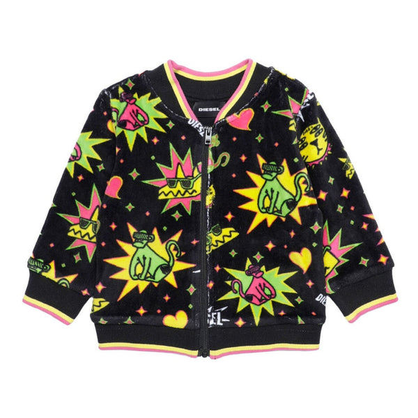 Baby Girs Chenille Zip-up Jacket