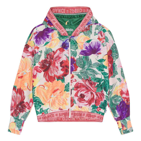 Girls Multi Hooded Motif Print Hooded Jacket