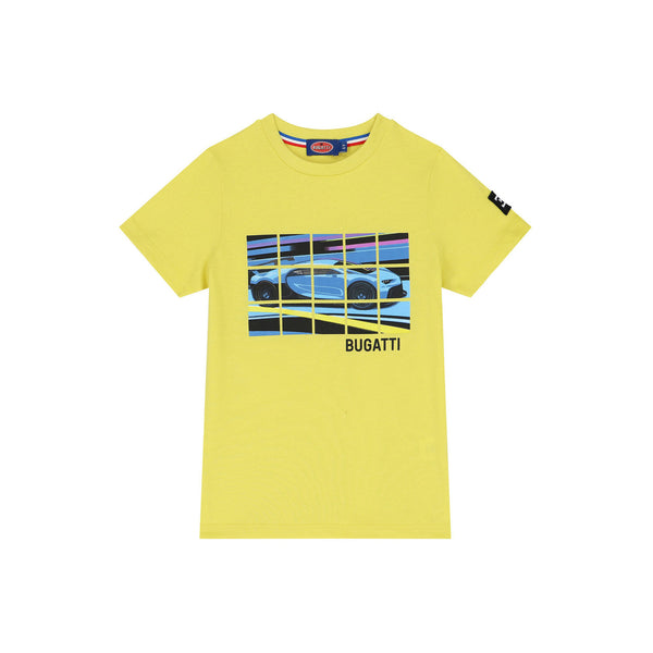 Boys Yellow Sports Car Print T-Shirt