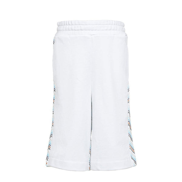 Girls Panelled Zigzag-Print Jogger