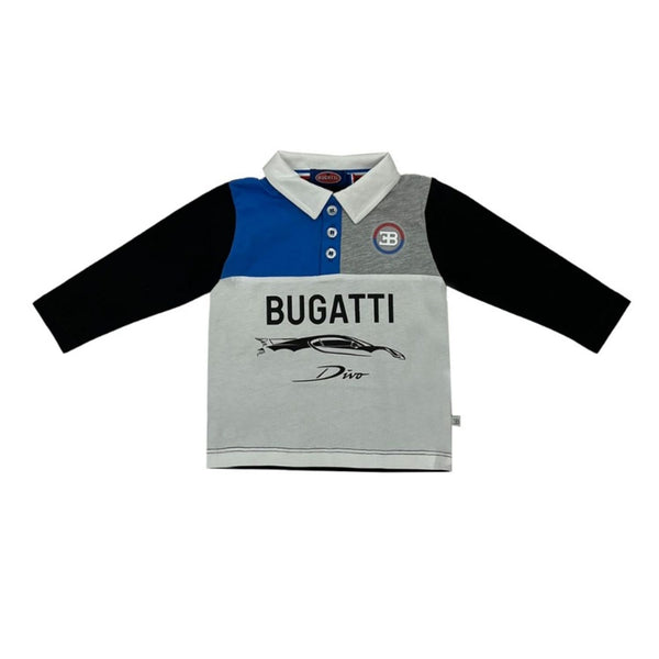 Boys Black & White Logo Print T-Shirt