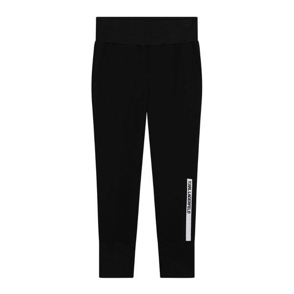 Girl Black Logo Jogger