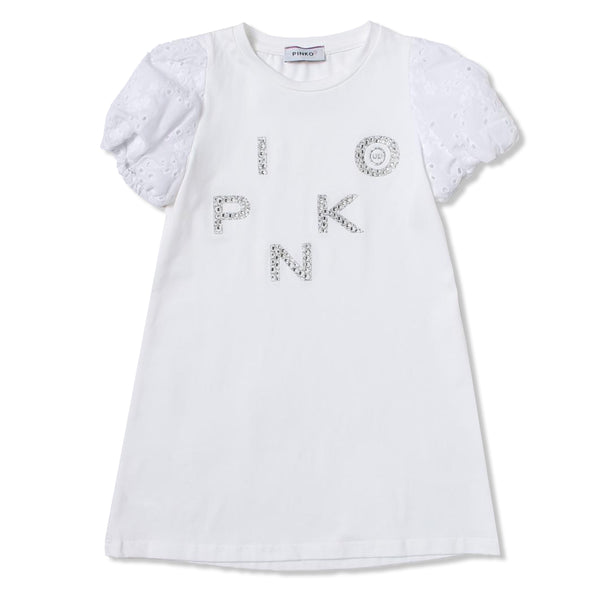 Girl White Cotton T-Shirt