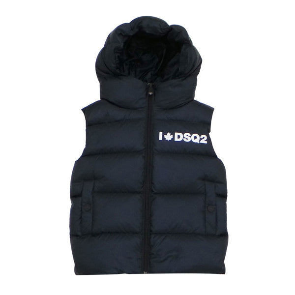 Logo Print Padded Jacket
