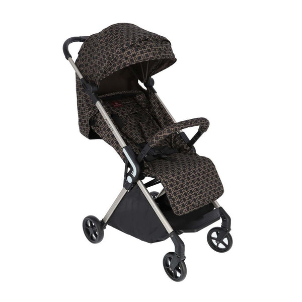Baby Kids Brown & Black Logo Stroller