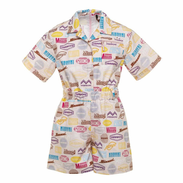 Girls Half Sleeves Printed Jumpsuit