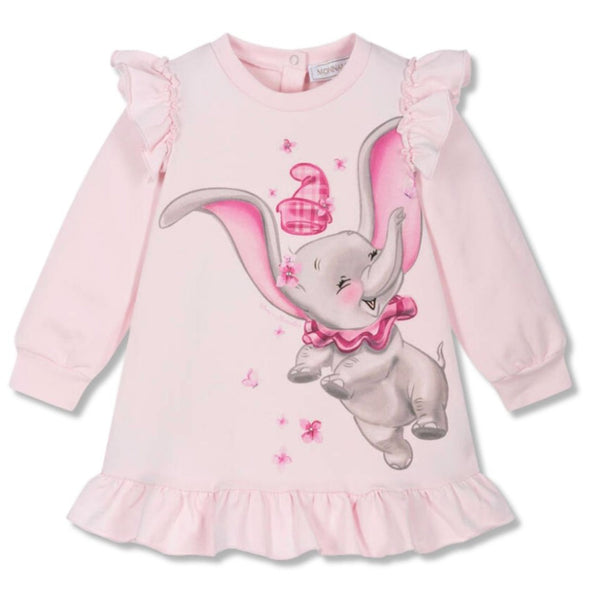 Baby Girls Pink Cotton Disney Dress
