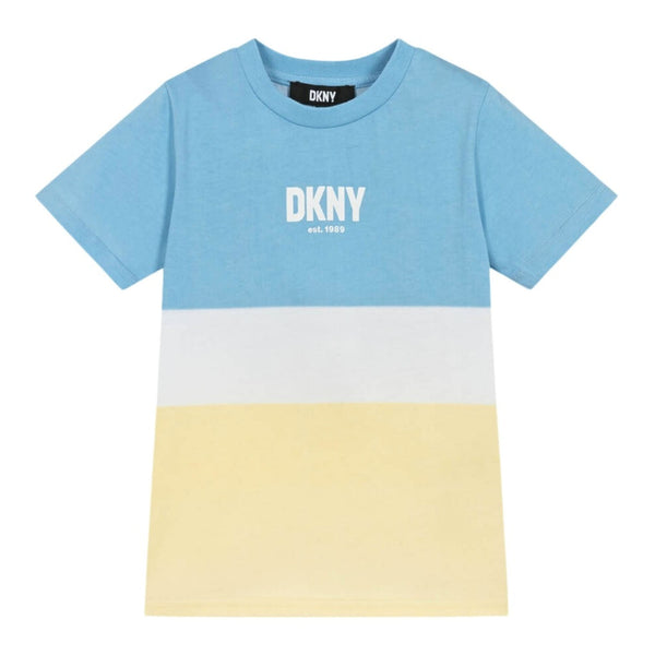 Boys Blue & Yellow Cotton T-Shirt