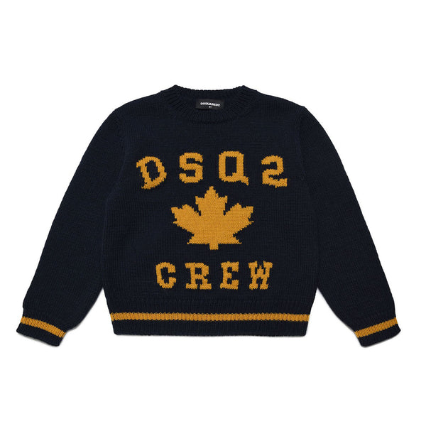 D2Kids Boys Blue Knit Sweater