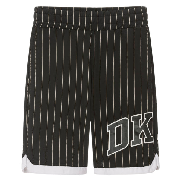 Boys Black Striped Jersey Shorts