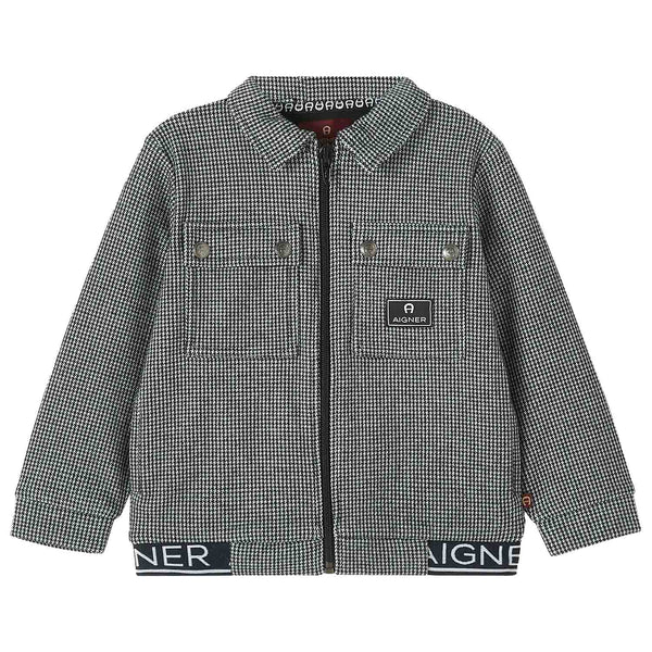 Baby Boys Black Twist Fit Logo jackets