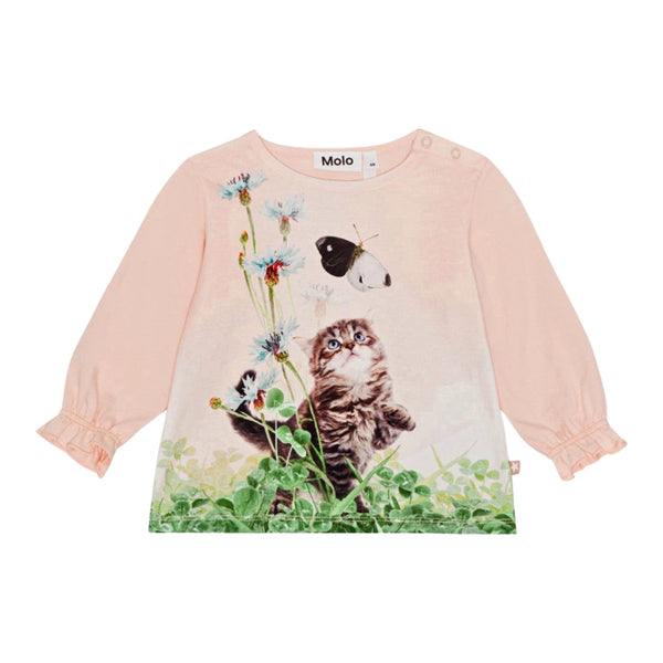 Girls Pink Organic Cotton T-shirt