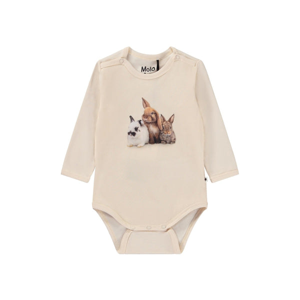Baby Girls Bunny Friend Print Bodysuit