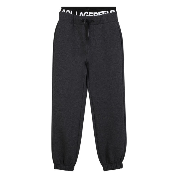 Boys Black Waist Joggers
