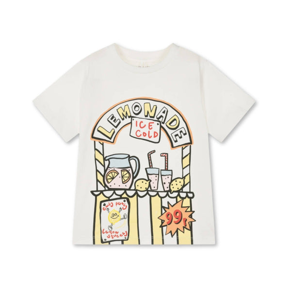 Girls Ivory Cotton Lemonade T-Shirt