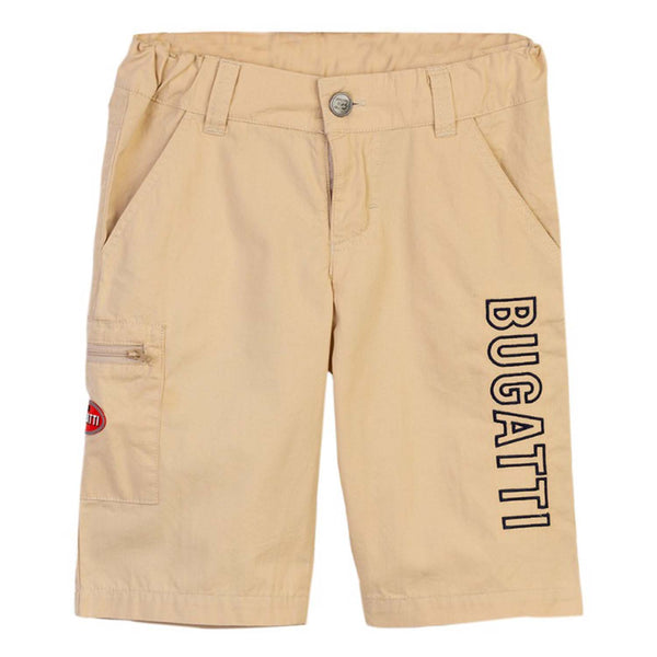 Boys Beige Logo Half Pants
