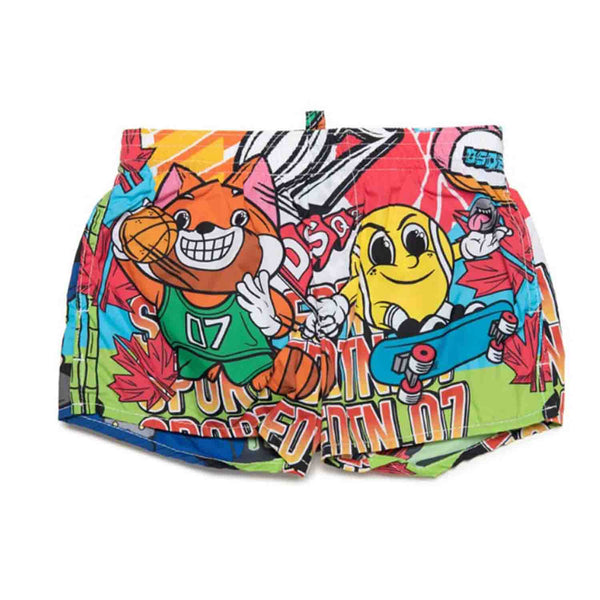 Boys Graphic Print Swimshorts