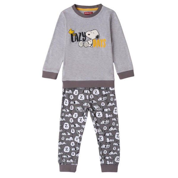 Boys Grey Graphic-Print Tracksuits