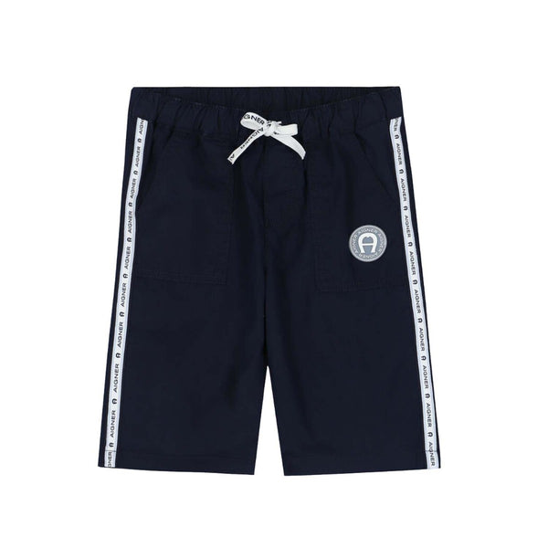 Boys Navy Logo Shorts