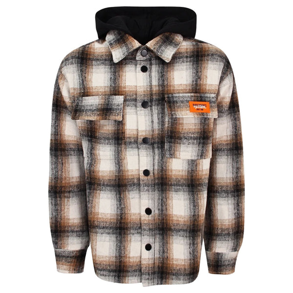 Boys Multi Logo-Print Hooded Shirts