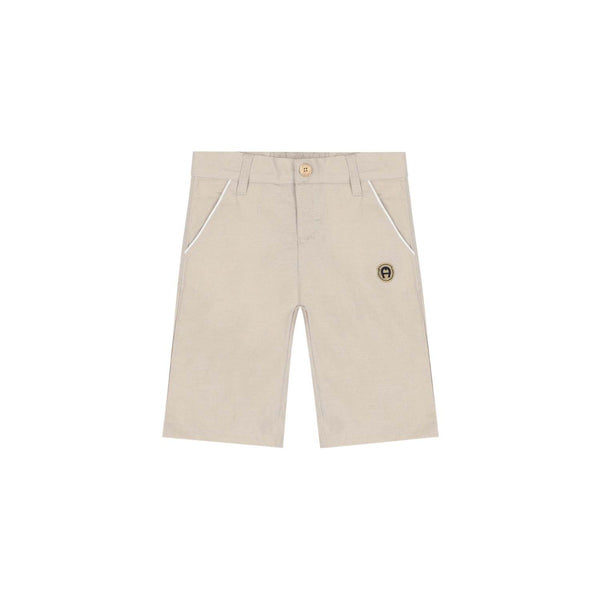 Boys Beige Logo Shorts