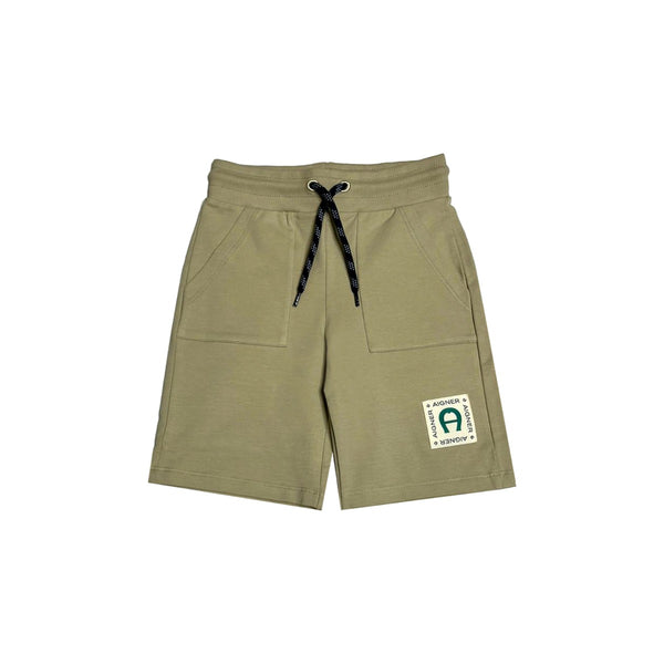 Boys Beige Cotton Jersey Shorts