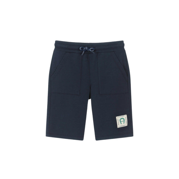 Boys Blue Cotton Jersey Shorts