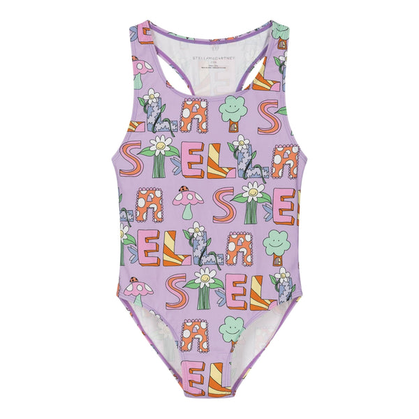 Girls Purple Swimsuit (UPF50+)