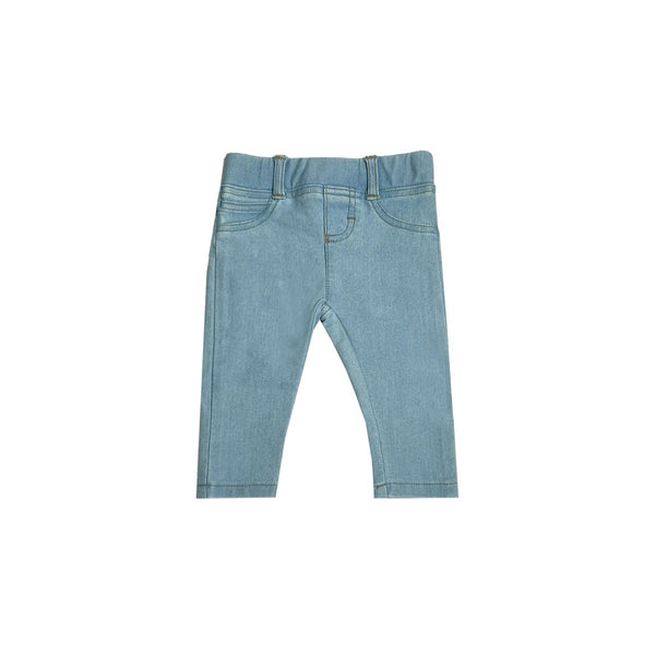 Baby Girls Pale Blue Wide Leg Trousers