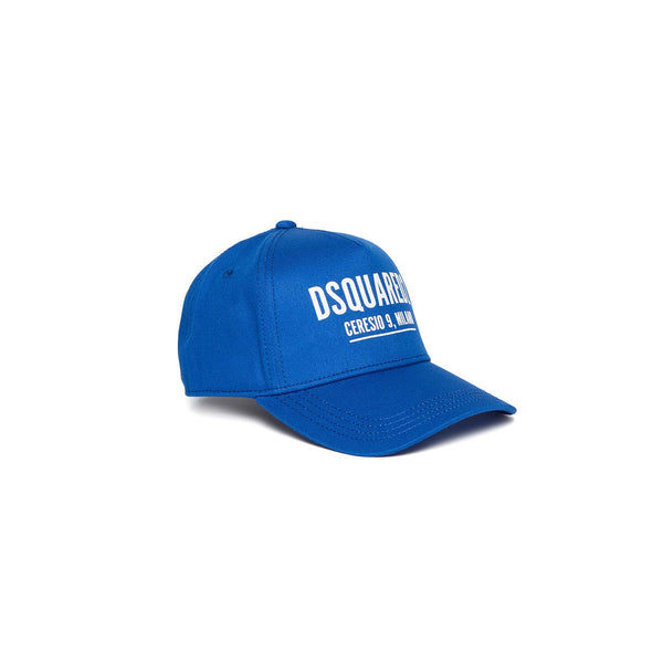 Blue Logo Print Cap