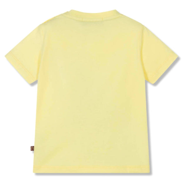 Baby Boys Yellow Logo-Print Cotton T-Shirt